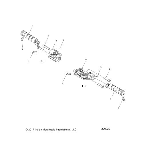 CHASSIS, FOOTPEGS