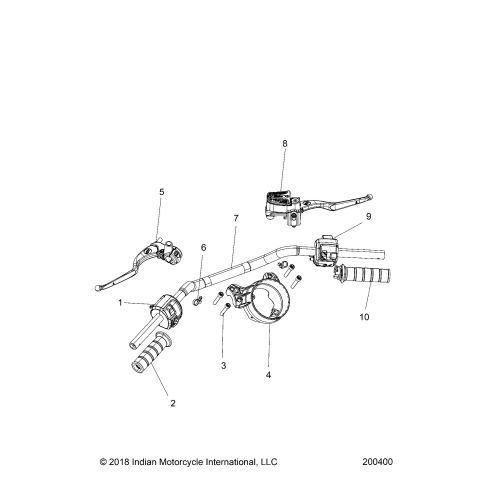 STEERING, HANDLEBAR ASSEMBLY