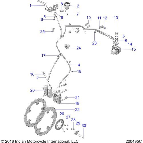 BRAKES, FRONT ASM.