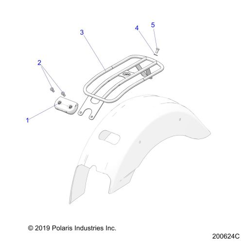 CHASSIS, REAR RACK