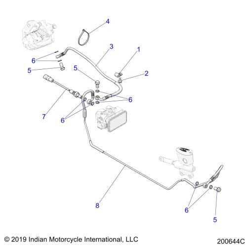 BRAKES, BRAKE LINE, REAR, ABS