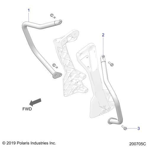 CHASSIS, HIGHWAY BAR / TIP OVER BAR