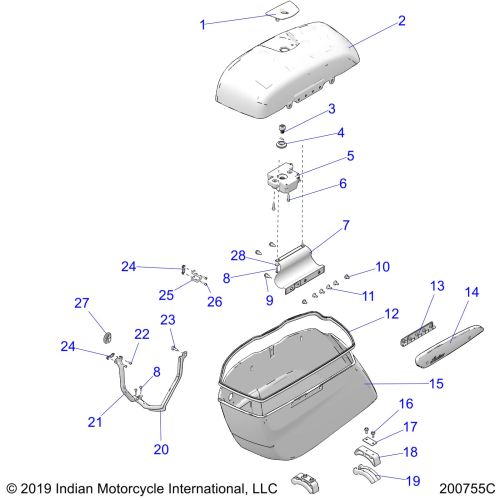 BODY, SADDLEBAG ASM.