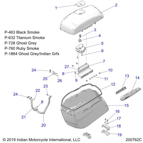 BODY, SADDLEBAG ASM.