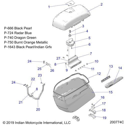 BODY, SADDLEBAG ASM.