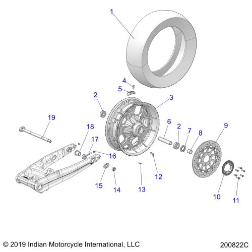 WHEEL, REAR