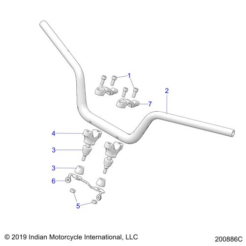 STEERING, HANDLEBAR MNTG