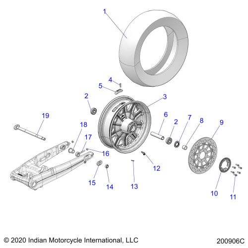 WHEEL, REAR