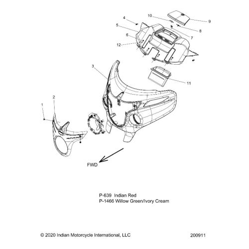 BODY, FAIRING ASM 1