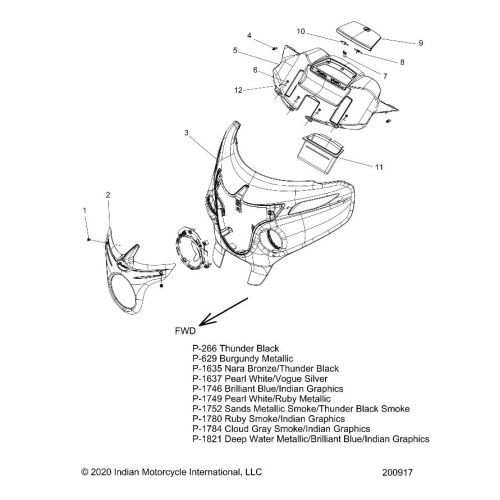 BODY, FAIRING ASM 1