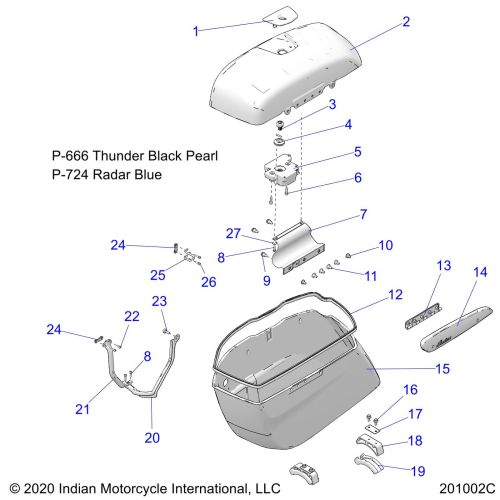 BODY, SADDLEBAG ASM.