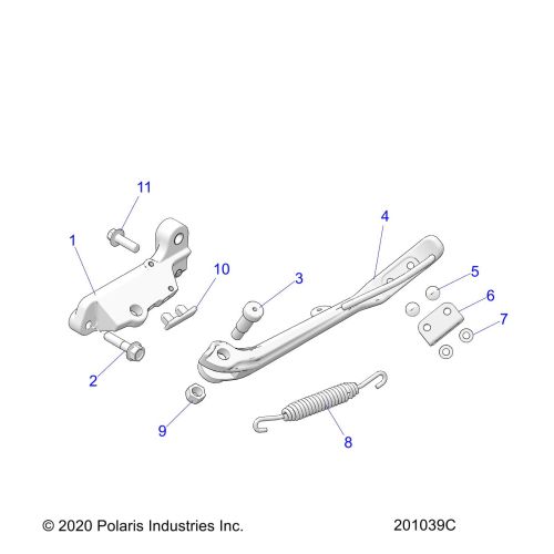 CHASSIS, SIDE STAND