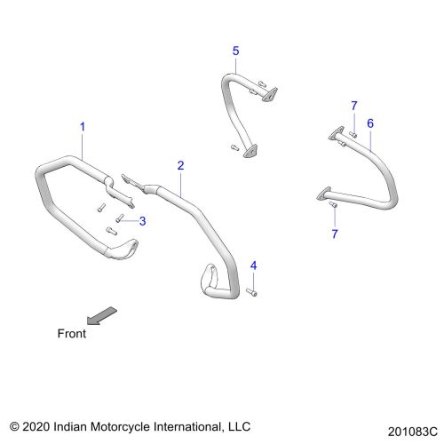 CHASSIS, HIGHWAY BAR / TIP OVER BAR