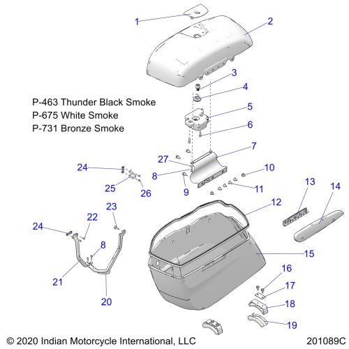 BODY, SADDLEBAG ASM.