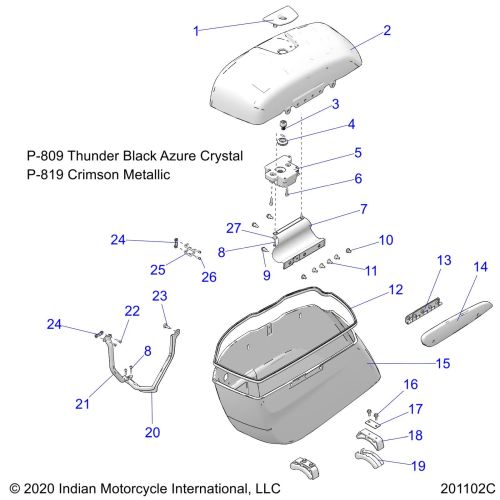 BODY, SADDLEBAG ASM.