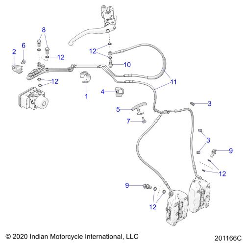 BRAKES, BRAKE LINE, FRONT