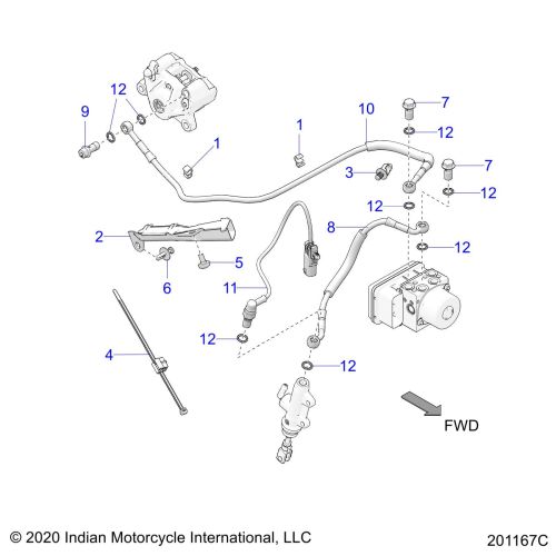 BRAKES, BRAKE LINE, REAR