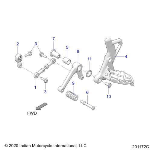 DRIVE TRAIN, SHIFT PEDAL AND LINKAGE