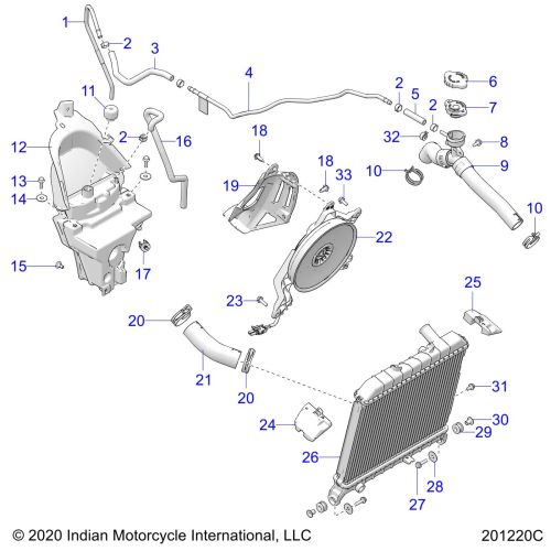 ENGINE, COOLING ASM.