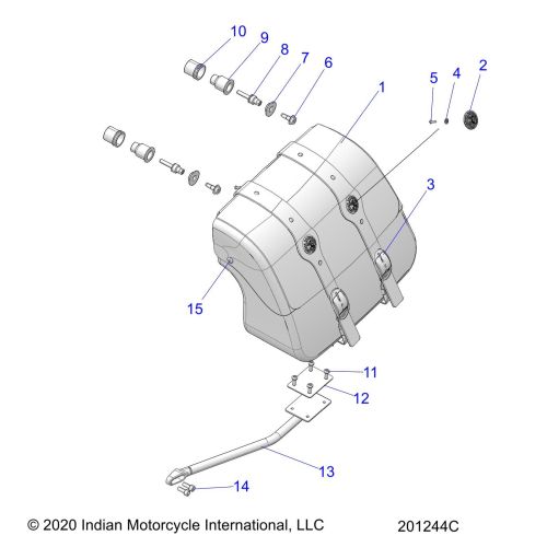 BODY, SADDLEBAG ASM