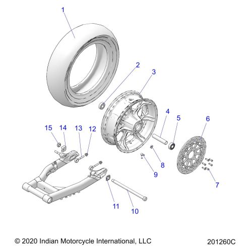 WHEEL, REAR