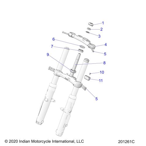 STEERING, UPPER AND LOWER CLAMPS