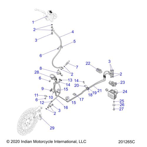 BRAKES, FRONT ASM., W / ABS