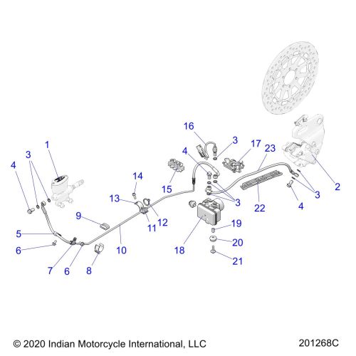 BRAKES, REAR ASM., W / ABS