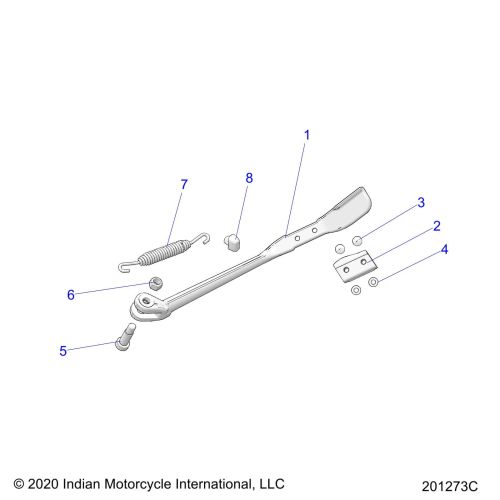 CHASSIS, SIDE STAND