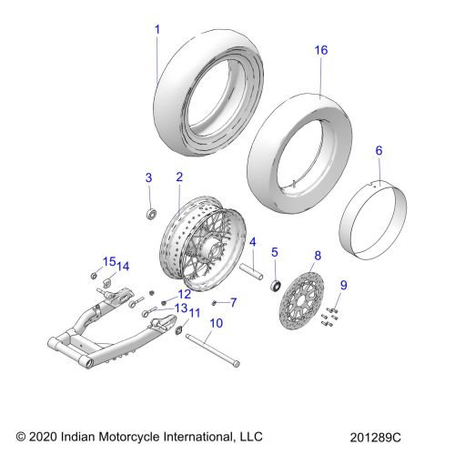 WHEEL, REAR