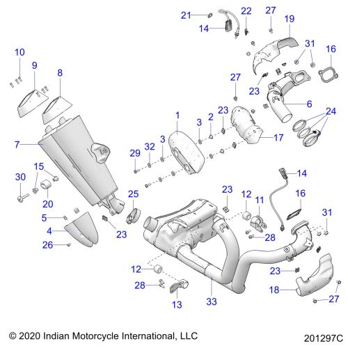 ENGINE, EXHAUST ASM