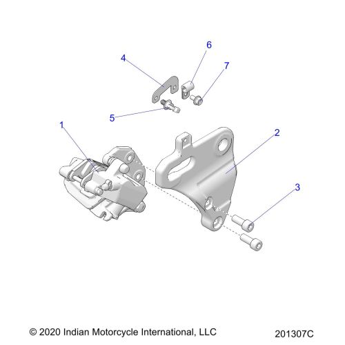 BRAKES, CALIPER, REAR