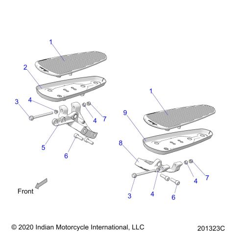 CHASSIS, FLOORBOARDS, DRIVER