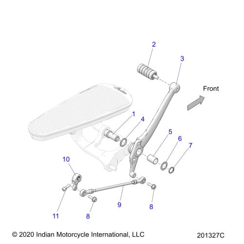 DRIVE TRAIN, SHIFT PEDAL AND SHIFT LINKAGE