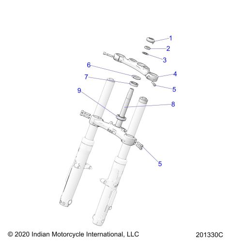 STEERING, UPPER AND LOWER CLAMPS