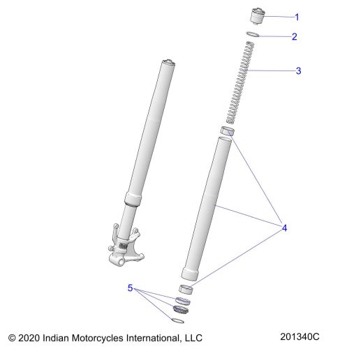 SUSPENSION, FRONT FORKS