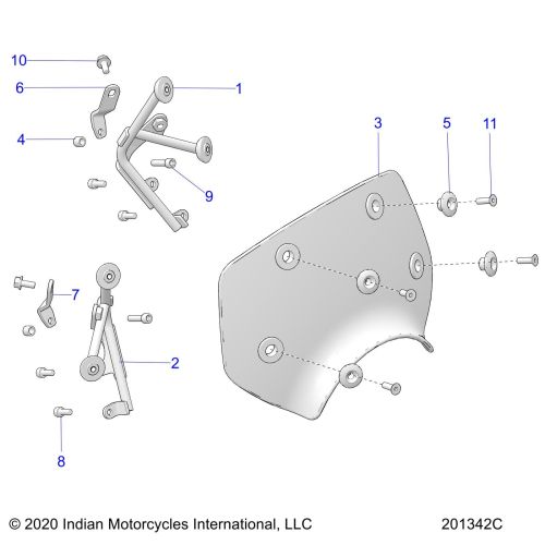 BODY, WINDSHIELD AND MOUNTING