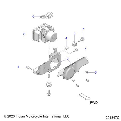 BRAKES, ABS MODULE ASM.