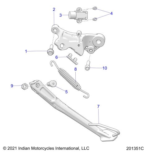 CHASSIS, SIDE STAND