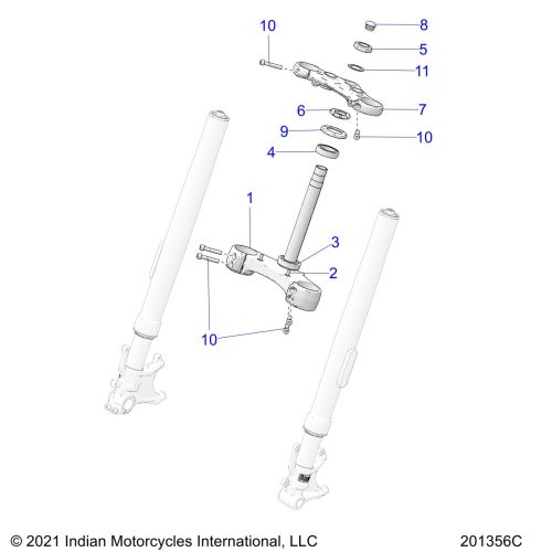 STEERING, UPPER AND LOWER CLAMPS