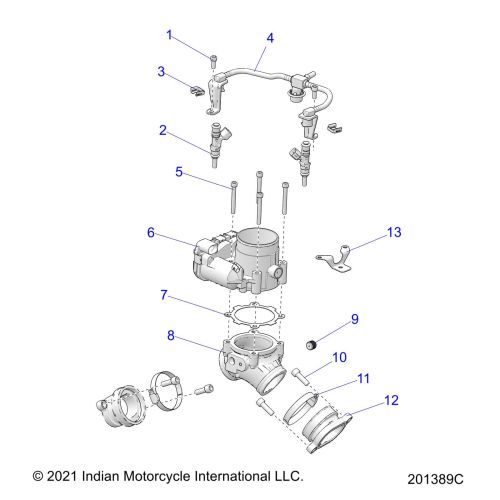 ENGINE, THROTTLE BODY / FUEL RAIL