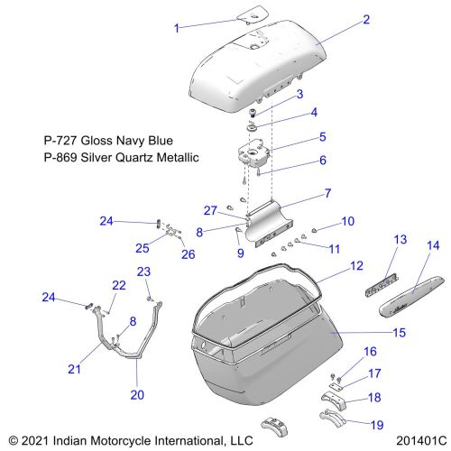 BODY, SADDLEBAG ASM.