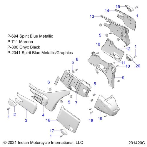 BODY, SIDE / REAR COVERS