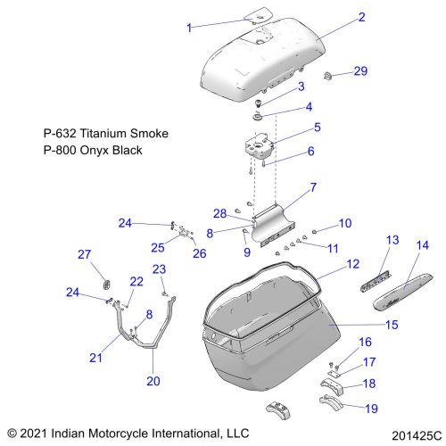 BODY, SADDLEBAG ASM.