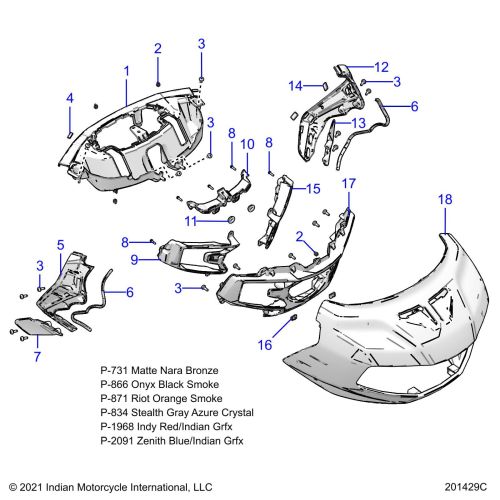 BODY, FAIRING ASM 1