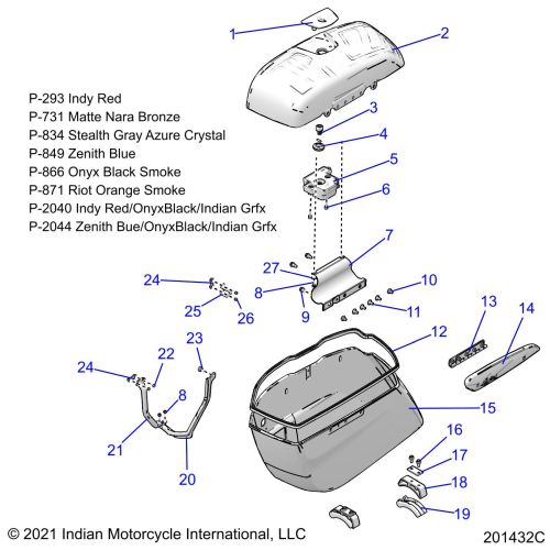 BODY, SADDLEBAG ASM.