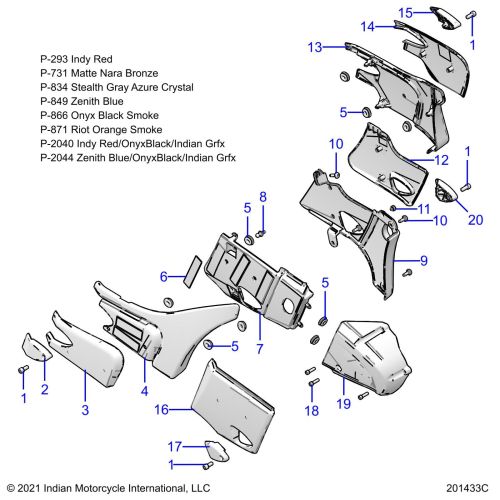 BODY, SIDE / REAR COVERS