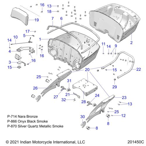 BODY, TRUNK BASE MOUNTING ASM.