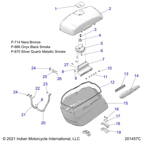 BODY, SADDLEBAG ASM.