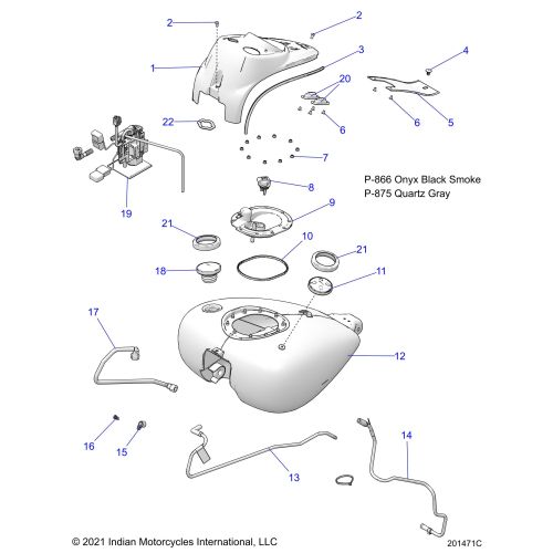 FUEL SYSTEM, FUEL TANK ASM.